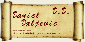 Daniel Daljević vizit kartica